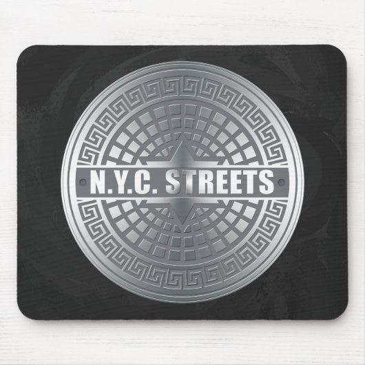 Manhole NYC Mousepad (Vorne)