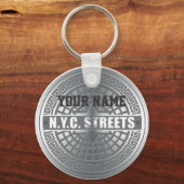 Manhole NYC Schlüsselanhänger (Vorderseite)