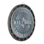 Manhole Staten Island Blue Dartscheibe (Vorderseite Links)