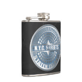 Manhole Staten Island Blue Flachmann (Rechts)