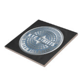 Manhole Staten Island Blue Fliese (Seite)