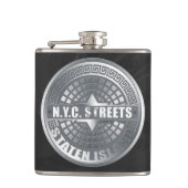 Manhole Staten Island Gray Flachmann (Vorderseite)