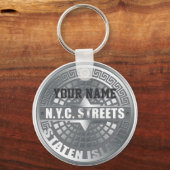 Manhole Staten Island Gray Schlüsselanhänger (Vorderseite)