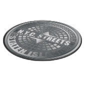 Manhole Staten Island Gray Schneidebrett (Ecke)