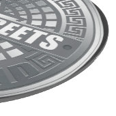 Manhole Staten Island Gray Schneidebrett (Ecke)