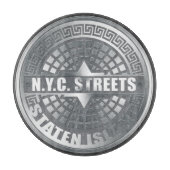 Manhole Staten Island Gray Schneidebrett (Vorderseite)