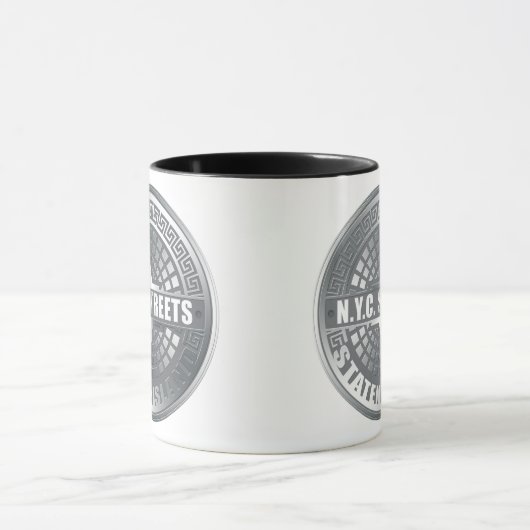 Manhole Staten Island Gray Tasse (Zentrum)