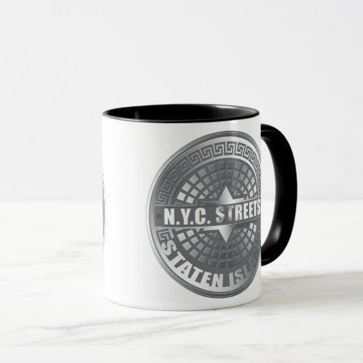 Manhole Staten Island Gray Tasse (VorderseiteRechts)