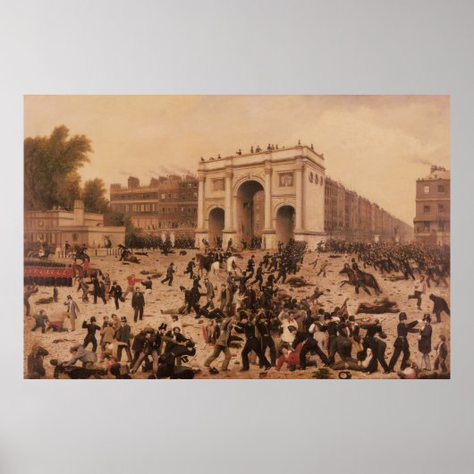 Manhood Suffrage Riots in Hyde Park, 1866 Poster (Vorne)