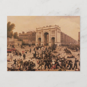 Manhood Suffrage Riots in Hyde Park, 1866 Postkarte