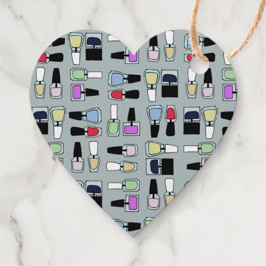 Mani dank nailpolitischem Muster Gold Geschenkanhänger (Rückseite)