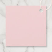 Mani Dank Simple Pink und Grau-Brautparty Geschenkanhänger (Rückseite)