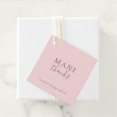 Mani Dank Simple Pink und Grau-Brautparty Geschenkanhänger (Beispiel)