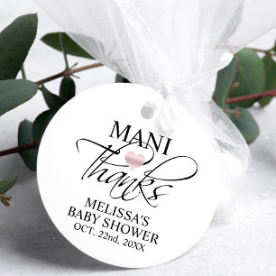 MANI danke Baby Duschnagel Polnisches Maniküre Geschenkanhänger