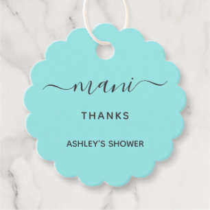 Mani Danke Brautparty Manicure Favor Gift Tag Geschenkanhänger