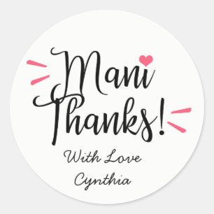 Mani Danke Labels Stickers