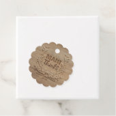Mani Danke - Rustic Vielen Dank Geschenkanhänger (Beispiel)