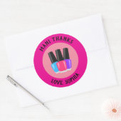 Mani Danke Wellness-Center Party Danke Ihnen Stick Runder Aufkleber (Umschlag)