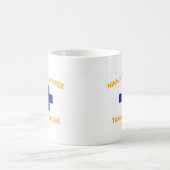 Mani-Flagge (Griechenland) Kaffeetasse (Mittel)