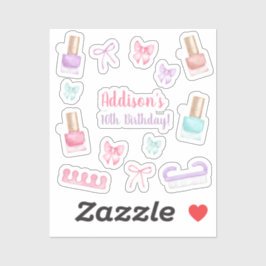 Mani-Pedi Party Manicure Pedicure Nail Polish Aufkleber