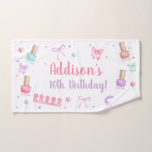 Mani-Pedi Party Manicure Pedicure Nail Polish Handtuch (Handtuch)