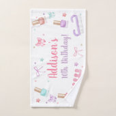 Mani-Pedi Party Manicure Pedicure Nail Polish Handtuch (Handtuch)