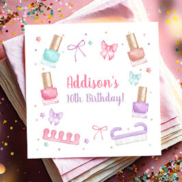 Mani-Pedi Party Manicure Pedicure Nail Polish Serviette