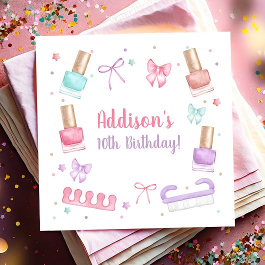 Mani-Pedi Party Manicure Pedicure Nail Polish Serviette