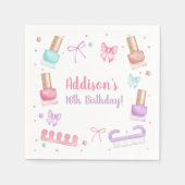 Mani-Pedi-Party Maniküre Pediküre Nagellack Serviette (Vorderseite)