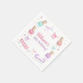 Mani-Pedi-Party Maniküre Pediküre Nagellack Serviette (Ecke)