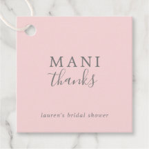 Mani Thanks Einfache rosa und graue Babyparty