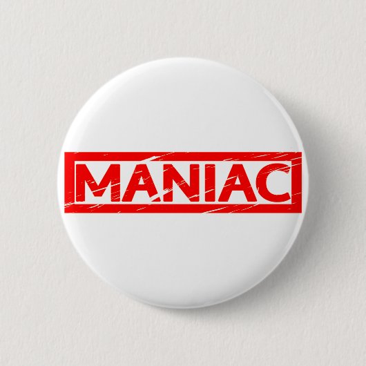 Maniac-Briefmarke Button (Vorderseite)
