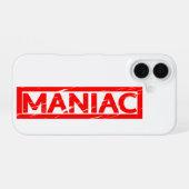 Maniac Stempel iPhone 16 Hülle (Rückseite (Horizontal))