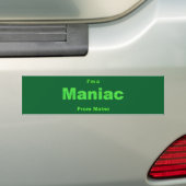 Maniac von Maine Autoaufkleber (Auf Auto)