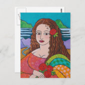 Manic Mona Postkarte (Vorne/Hinten)