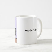 Manic Welpen-Tasse Kaffeetasse (VorderseiteRechts)