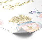 Manicstation Glitz & Glam Wellness-Center Geburtst Poster (Ecke)