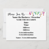 Manicure Nail Art Einladung (Rückseite)