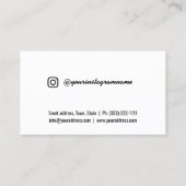 Manicure Nail Polnischer Scannable QR Code Grundwe Visitenkarte (Rückseite)