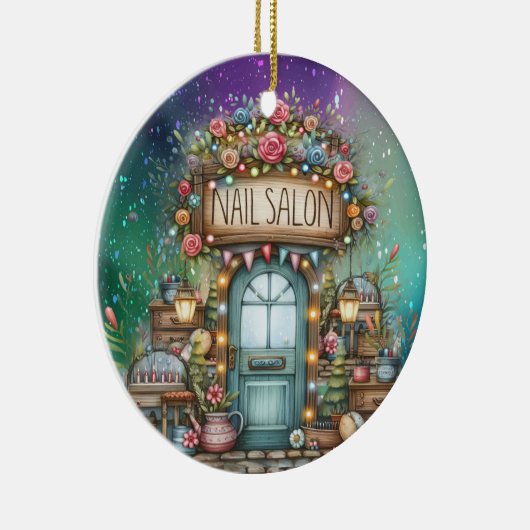 Manicure Nail Salon Keramik Ornament (Rechts)