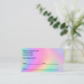 Manicure Nail Tech Client Termin Karten (Stehend Vorderseite)