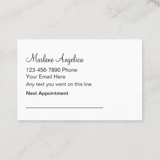 Manicure Nail Tech Terminals Visitenkarten Terminkarte (Rückseite)