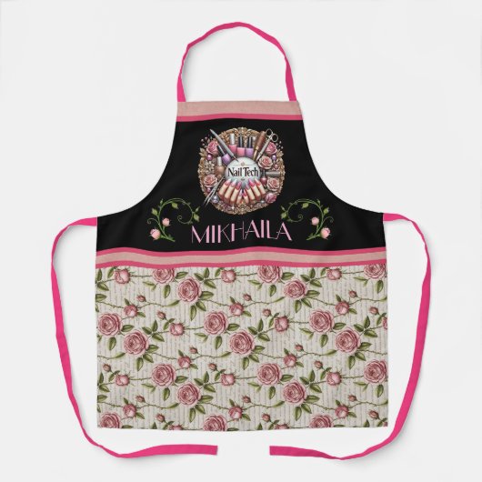 Manicure Nail Technician Schürze (Vorderseite)