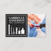 Manicure Nails gestrichen | Nail Salon Visitenkarte (Vorderseite)