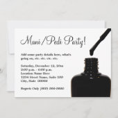 Manicure Pedicure Party Einladung (Vorderseite)