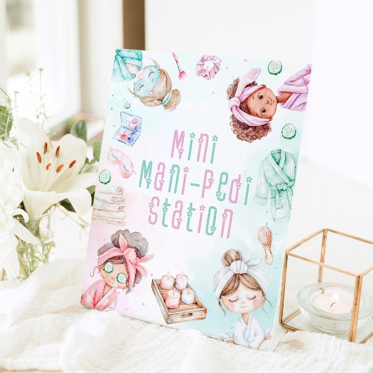 Manicure Pedicure Station Wellness-Center Party Sockelschild