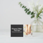 Manicured Feet | Polished Nails Salon Visitenkarte (Stehend Vorderseite)