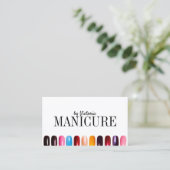Manicurist Manicure Salon Visitenkarte (Stehend Vorderseite)