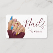 Manicurist Style Contemporary Nail Artist Visitenkarte (Vorderseite)