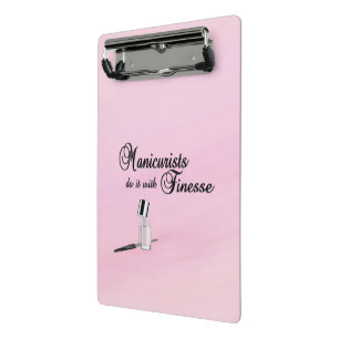 Manicuristen machen es mit Finesse Mini Klemmbrett
